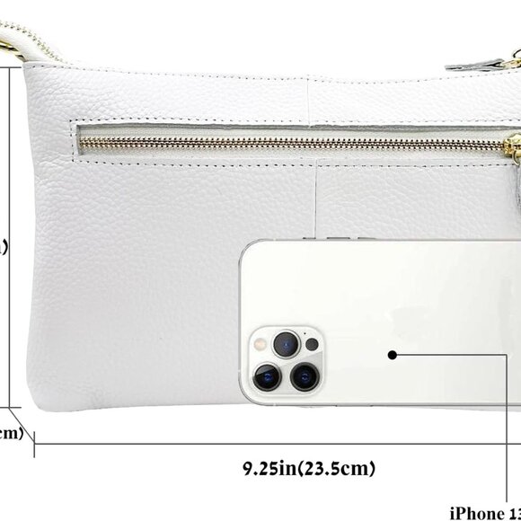 Leather Wristlet Wallet Small Crossbody Phone Purse for Women - Picture 3 of 6